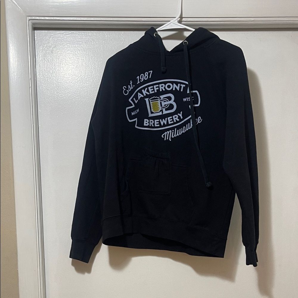 Lakefront Brewery Milwaukee Black Hoodie medium